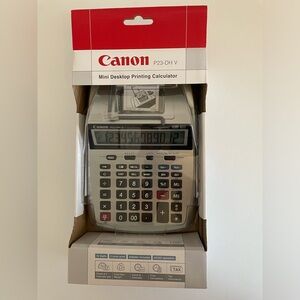 NEW Canon P23-DH V Mini Desktop Printing Calculator